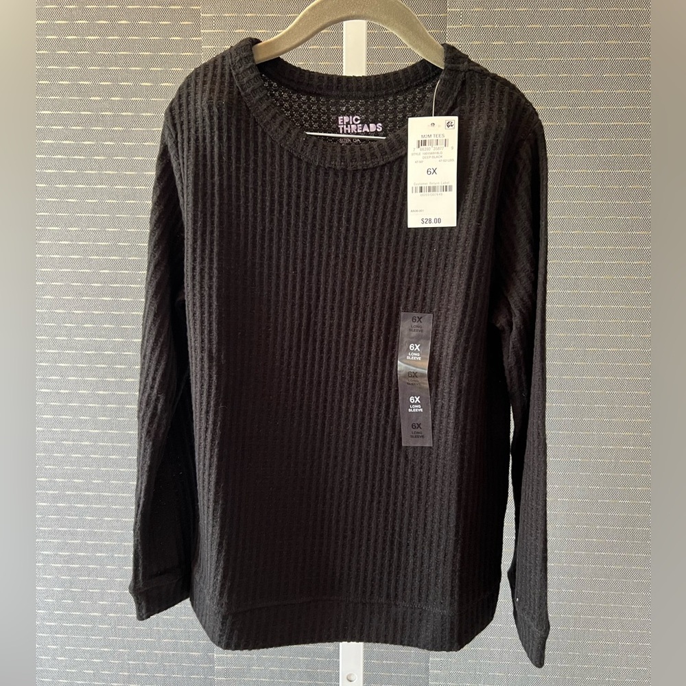 Epic Threads Boy’s Waffle Knit Long Sleeve Shirt